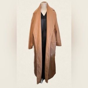 STYLEWE Long Sleeve Buttonless Pea Coat Women’s Size 2XL Tan